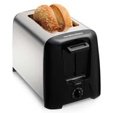 2 Slice Metal Toaster, Black