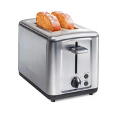 2 Slice Brushed Toaster with Extra-Wide Slots Stainless Steel