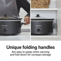 7 Quart Slow Cooker with Folding Handles