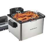 Deep Fryer, 2.8 Liter/3 Quart Oil Capacity with Adjustable Temperature & Timer