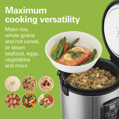 8 Cup Capacity (Cooked) Rice Cooker & Food Steamer