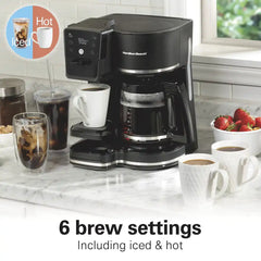 2-Way Programmable Coffee Maker, Black