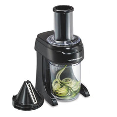 Hamilton Beach® 3-in-1 Electric Spiralizer, 3 Cutting Cones, Metal Food Grip, 6 Cup Capacity, 70930