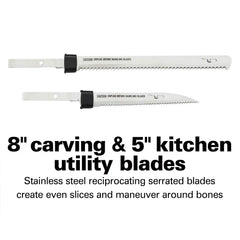 Electric Knife Set with Storage Case