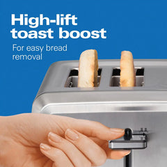 Digital 4 Slice Toaster, Stainless Steel