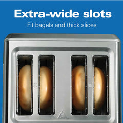 Digital 4 Slice Toaster, Stainless Steel