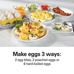 Egg Bites Maker with Hard-Boiled Eggs Insert, Teal