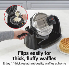 Removable-Grid Belgian Waffle Maker