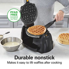 Removable-Grid Belgian Waffle Maker