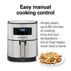 5.8 Quart/5.5 Liter Digital Air Fryer with Nonstick Basket