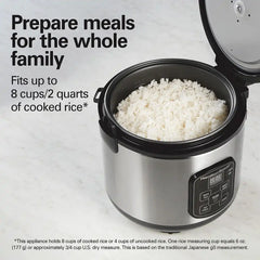 8 Cup Capacity (Cooked) Rice Cooker & Food Steamer