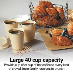 40 Cup Coffee Urn, Black & Stainless