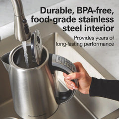 Variable Temperature Electric Kettle, Stainless Steel