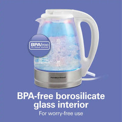 1.7 Liter Iridescent Glass Kettle