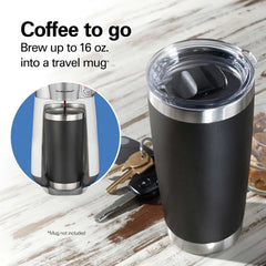 16 Oz. Convenient Craft Rapid Cold Brew and Hot Coffee Maker, White