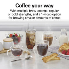 12 Cup Programmable Coffee Maker, Matte Black