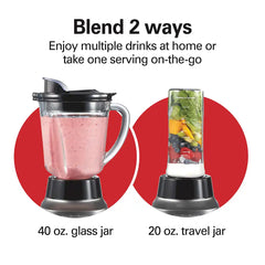 2-in-1 Blender with Travel Jar
