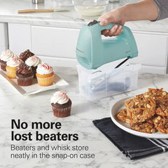 6 Speed Hand Mixer with QuickBurst™, Ice Blue