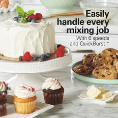 6 Speed Hand Mixer with QuickBurst™, Ice Blue