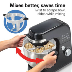 7 Speed Stack & Scrape™ Stand Mixer, Black