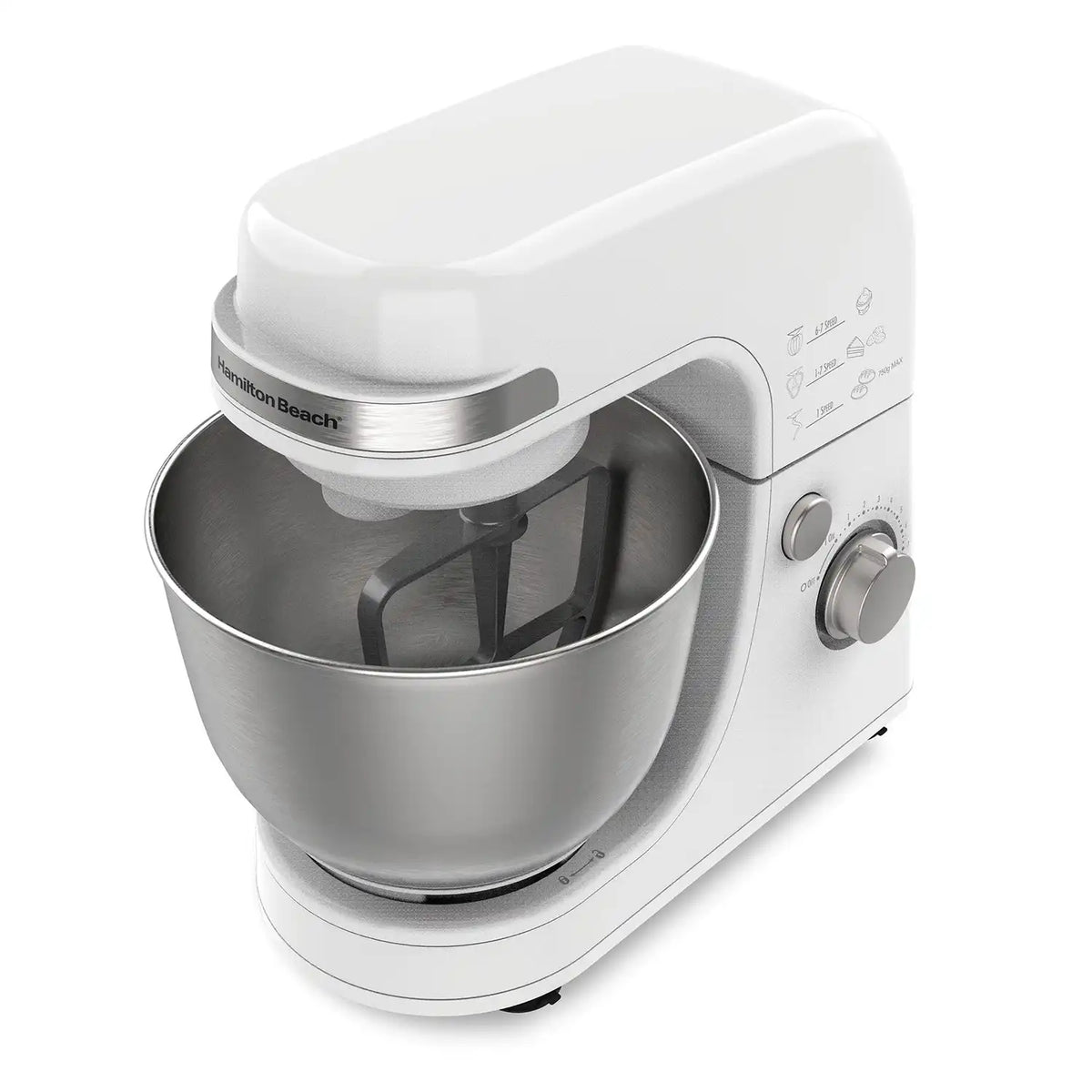 7 Speed Mixer, 4 Quart Capacity, White