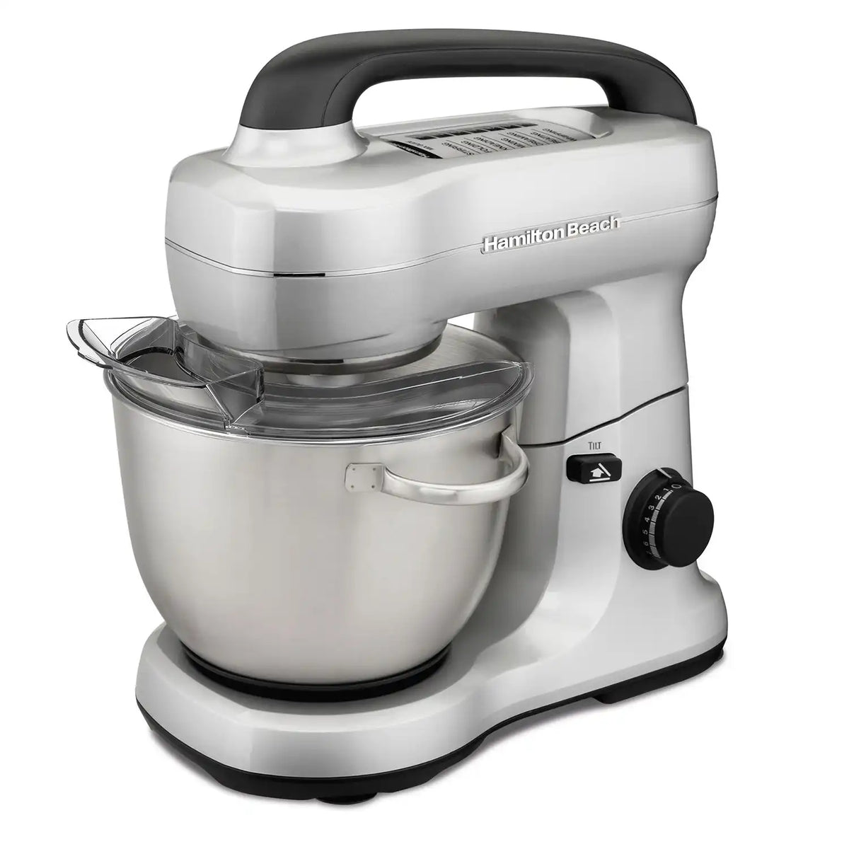 7 Speed Stand Mixer, 4 Quart, Silver