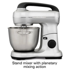 7 Speed Stand Mixer, 4 Quart, Silver