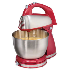 6 Speed Classic Stand Mixer, Red