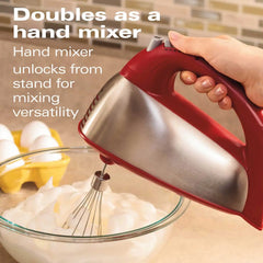 6 Speed Classic Stand Mixer, Red
