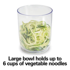 Hamilton Beach® 3-in-1 Electric Spiralizer, 3 Cutting Cones, Metal Food Grip, 6 Cup Capacity, 70930